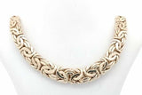 14k Yellow Gold Byzantine Link Chain Necklace 21.8 Grams 19 Inch Eb0926lopxsa