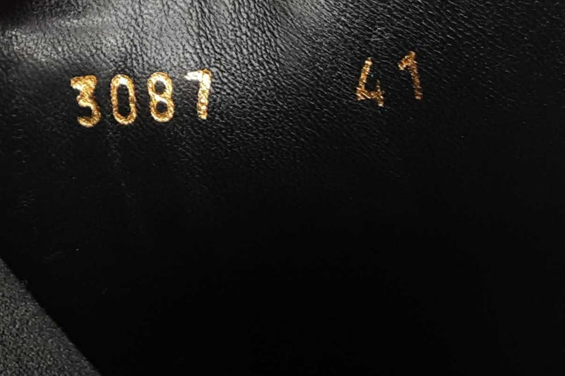 Versace Black Leather Greca Chelsea Boots Size 10.5 Lhoxzde 144020013414