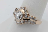 1.35cttw Diamond Ring In 14k Yellow Gold 5.1 Grams Size 8 Eb0926wrxsa
