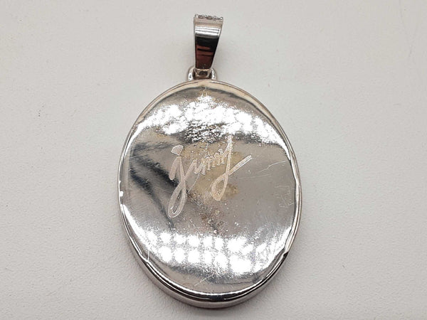 4.00 Cttw Diamonds 10k White Gold 21.4g Saint Christopher Pendant Do0525sxzde