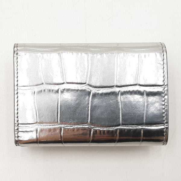 Balenciaga Silver Hourglass Mini Wallet Sd0625oezdu