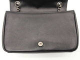 Prada Studded Black White Vitello Leather Flap Chain Crossbody Bag Do0426rrxde