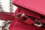 Alexander Mcqueen Fuschia Leather Wallet On Chain Eb0926lorde
