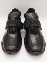 Salvatore Ferragamo Tommy Nero Black Leather Slip On Shoes Size 11m Do0725oxzde