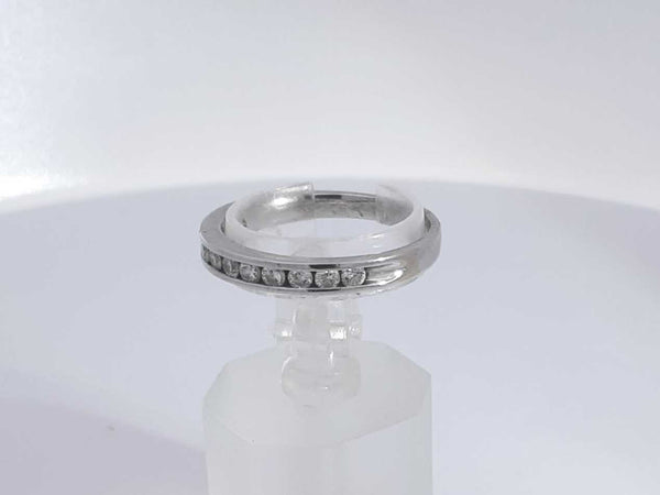 0.44 Cttw Diamond 14k White Gold Wedding Band 3 Grams Size 8 Aa0625lrzsa