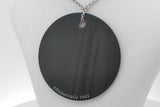 Tiffany & Co. Notes Black Disc Pendant Necklace 8.6 Grams 17 Inch Eb0926lxzsa