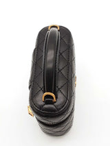 Yves Saint Laurent Quilted Black Leather Gaby Mini Vanity Case Eb1225exzde