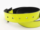 Saint Laurent Neon Green Patent Leather Belt Size 75 Eb0126rxsa