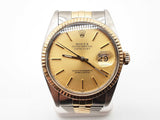 Rolex 36 Datejust Gold Dial Two-tone Steel Automatic Watch Do1124pixzde