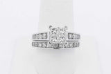 1.57cttw Diamond Wedding Set In 10k White Gold 8.6 Grams Size 8.5 Eb0725ewzsa