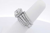 7.06cttw Diamond Wedding Set In 14k White Gold 13.5 Grams Size 7.25 Eb0326crxzdu