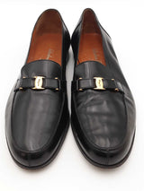 Salvatore Ferragamo Black Leather Loafers Size 10 Eb0926rxsa