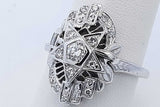 0.25cttw Diamond Ring In 14k White Gold 5.1 Grams Size 8.75 Eb1026pxzde