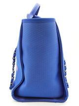Chanel Deauville 31 Rue Cambon Paris Blue Orange Shopping Tote Bag Do0626loxzde