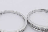 0.27cttw Diamond Wedding Set In 10k White Gold 4.2 Grams Size 7 Eb0226oxrsa
