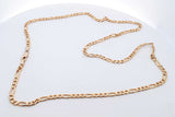 14k Yellow Gold Figaro Chain Necklace 20.2 Grams 25.25 Inch Eb0325ixzsa