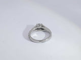 .70 Cttw Diamond 14k White Gold Ring 2.5 Grams Size 4.5 Aa1025czxsa