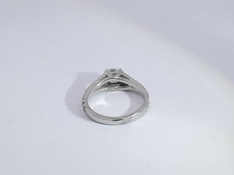.70 Cttw Diamond 14k White Gold Ring 2.5 Grams Size 4.5 Aa1025czxsa