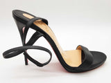 Christian Louboutin Loubi Queen 120 Black Strappy Heels Size Eu 41 Do0726lwxde
