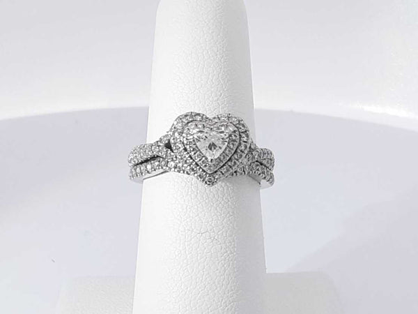 1.41 Cttw Diamond 14k White Gold Wedding Set 7 Grams Size 7 Aa1025przsa