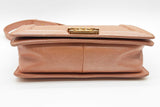 Chanel Quilted Iridescent Pink Leather Boy Bag Eb0526oxerde