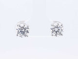 2.16ctw Lab Grown Diamond Stud Earrings In 14k White Gold 1.1 Grams Sd0723srxsa
