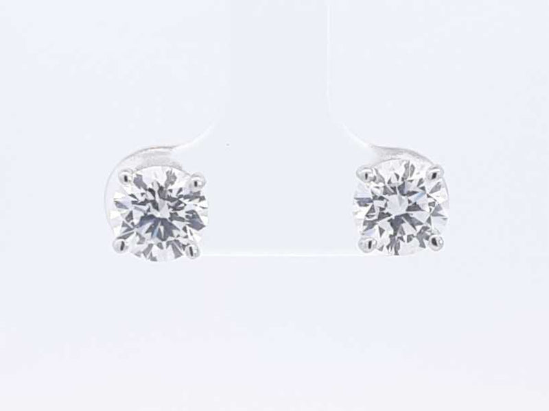 2.16ctw Lab Grown Diamond Stud Earrings In 14k White Gold 1.1 Grams Sd0723srxsa