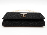 Jimmy Choo Black Glitter Bohemia Shoulder Bag Sd0626ozxde