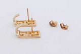 10k Yellow Gold Greek Key Stud Earrings 3 Grams Eb082lrxsa