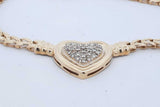 14k Yellow Gold Diamond Heart Pendant Necklace 30.3 Grams 14 Inch Eb0526owxzde
