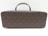 Michael Kor Brown Logo Patent Leather Tote Bag Do0825rxde