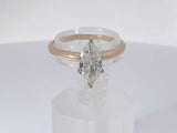 1.16 Cttw Diamond 14k Yellow Gold Marquis Ring 2.4 Grams Size 7 Aa0825loxzsa