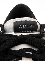 Amiri Skel Low Top Sneakers In Black & White Leather Size Us 11 Fw0126lzxdu