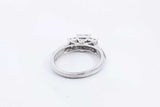 Approx. 1.12ctw Diamond Ring In 14k White Gold 4.44 Grams Size 7.75 Eb0324oxzsa