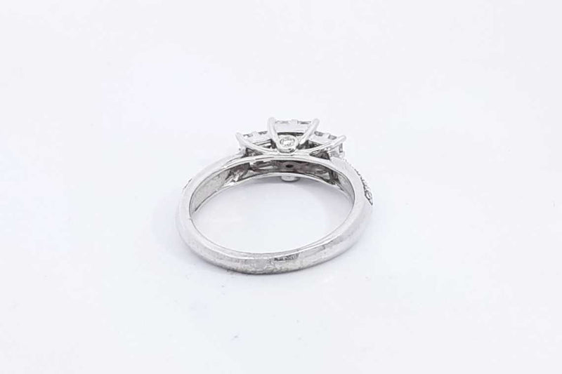 Approx. 1.12ctw Diamond Ring In 14k White Gold 4.44 Grams Size 7.75 Eb0324oxzsa