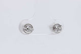 1.0cttw Lab Grown Diamond Stud Screwback Earrings 14k White Gold 0.9g Eb326orxsa