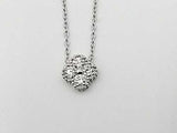 0.44 Dwt Lab Diamond Pendant Necklace & Earrings Ensemble Sterling Sliver Mk1225rzmia