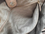 Michael Kors Taupe Gray-beige Pebbled Leather Tote Shoulder Bag Do0826oxde