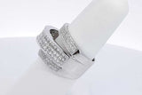 1.92ctw Diamond Ring In 18k White Gold 12.1 Grams Size 6 Eb1225ixzdu