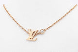 Louis Vuitton 18k Yellow Gold Idylle Blossom Lv Pendant Necklace 4g Eb1225lorxsa