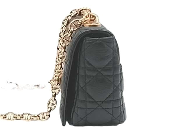 Christian Dior Caro Black Supple Cannage Calfskin 2021 Aa1025oxcrmia