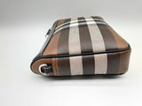 Burberry Rambler Dark Birch Brown Check Coated Canvas Shoulder Bag Do0724prxde