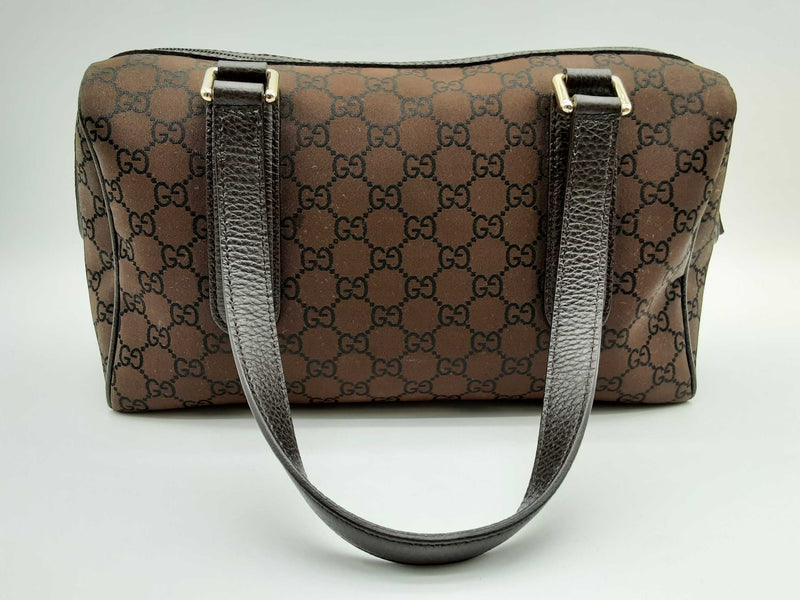 Gucci Boston Brown Gg Canvas Handbag Do1024orxde