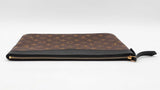 Louis Vuitton Daily Pouch In Monogram Coated Canvas & Black Leather Fw0525oxzdu