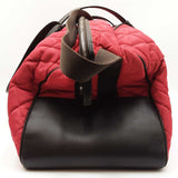 Ferrari Rosso Corsa Red Quilted Nylon Duffel Bag Sd0925orzdu