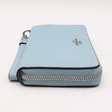 Coach Slim Accordion Zip Powder Blue Wallet Sd0725pzdu