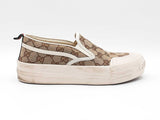 Gucci Slip-on Platform Sneakers In Gg Supreme Canvas Size 9 Fw0926lrzdu