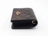 Coach Mini Wallet With Chain In Signature Coated Canvas Fw0926ordu