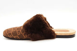 Gucci Lawrence Faux Fur Mules Size 10 Eb1225oxzde