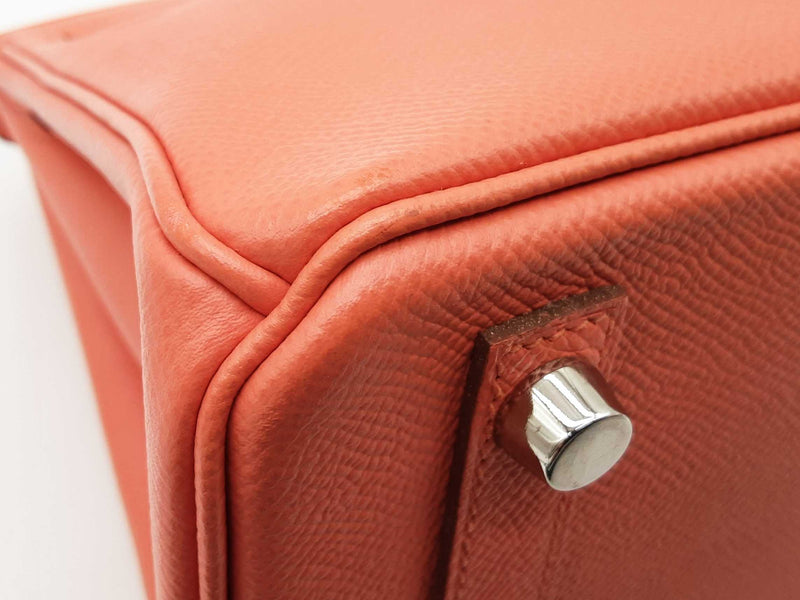 Hermes Birkin 25 Flamingo Pink Epsom Palladium Hardware Handbag Do0625lprxzde